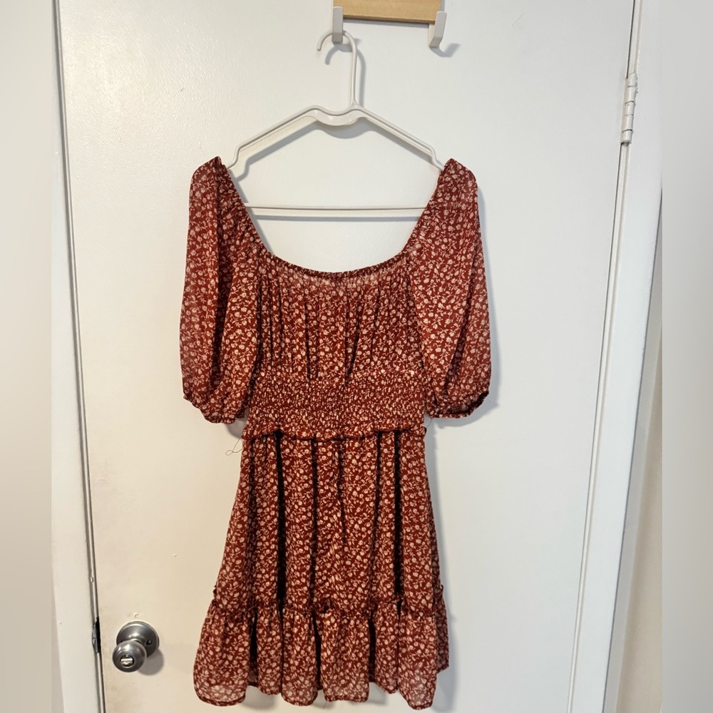 Floral Puff Sleeve Dress